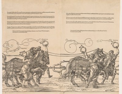 De Grote Triomfwagen van Keizer Maximiliaan, 1523 door Albrecht Dürer