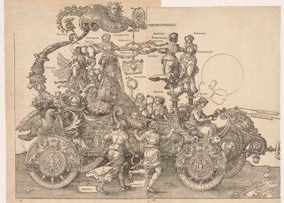 De Grote Triomfwagen van Keizer Maximiliaan, 1523 door Albrecht Dürer