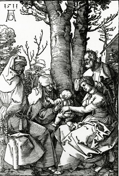 De Heilige Familie met St. Anne en St. Joachim, 1511 door Albrecht Dürer