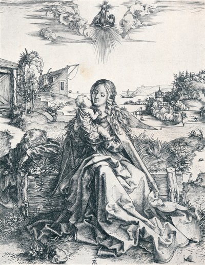 De Heilige Familie met de Libel door Albrecht Dürer