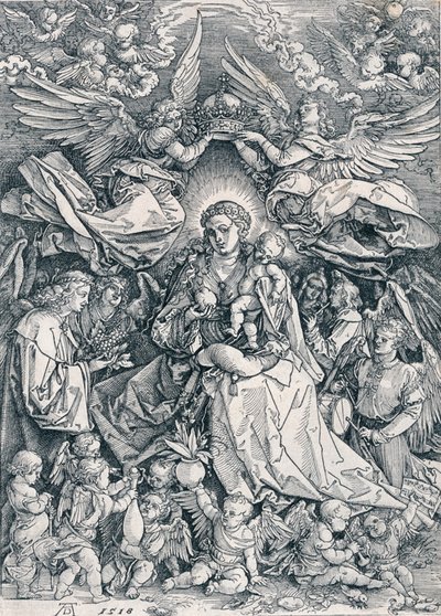 De Heilige Maagd als de Koningin van de Engelen, 1518 1906 door Albrecht Dürer