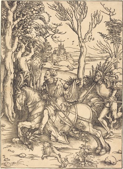 De Ridder te Paard en de Lansquenet door Albrecht Dürer