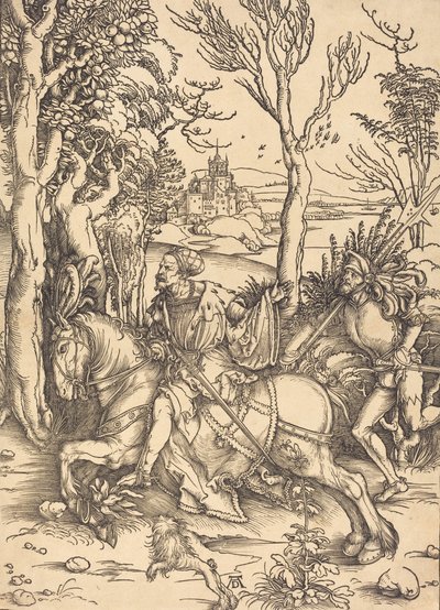 De Ridder te Paard en de Lansquenet door Albrecht Dürer