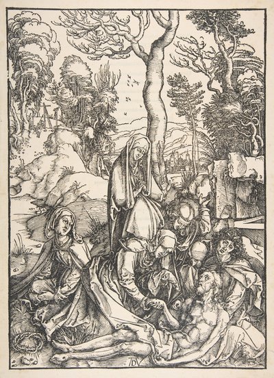 De Klaagzang, uit De Grote Passie door Albrecht Dürer