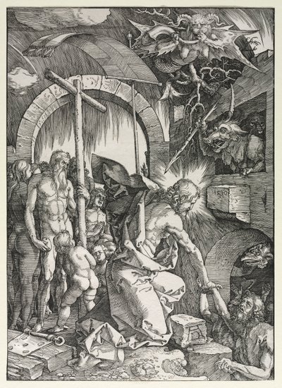 De Grote Passie: Christus Daalt Af in het Voorgeborchte door Albrecht Dürer