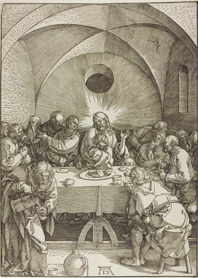 Het Laatste Avondmaal, van De Grote Passie door Albrecht Dürer