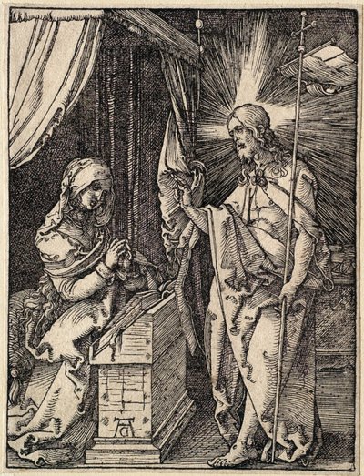 De kleine Passie: Christus verschijnt aan zijn moeder door Albrecht Dürer