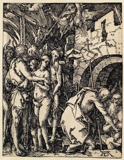 De kleine passie: Christus in het voorgeborchte door Albrecht Dürer