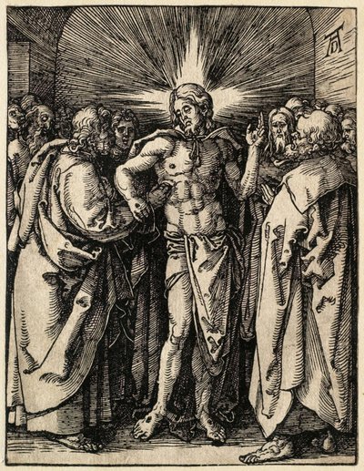 De Kleine Passie: De ongelovige Thomas door Albrecht Dürer