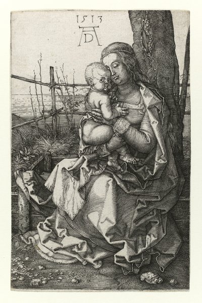 De Madonna zittend bij de boom door Albrecht Dürer