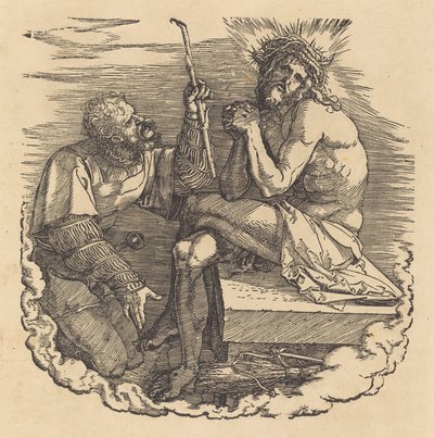 De Man van Smarten bespot door een soldaat, waarschijnlijk 1511 door Albrecht Dürer