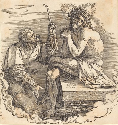 De Man van Smarten bespot door een soldaat, waarschijnlijk 1511 door Albrecht Dürer