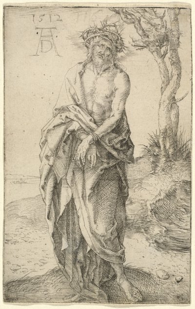 De man van smarten met gebonden handen door Albrecht Dürer