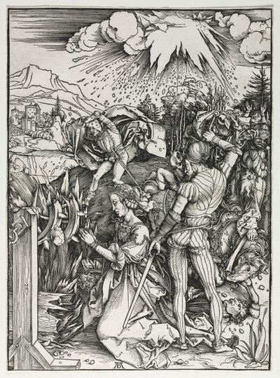 Het martelaarschap van Sint-Catharina van Alexandrië door Albrecht Dürer