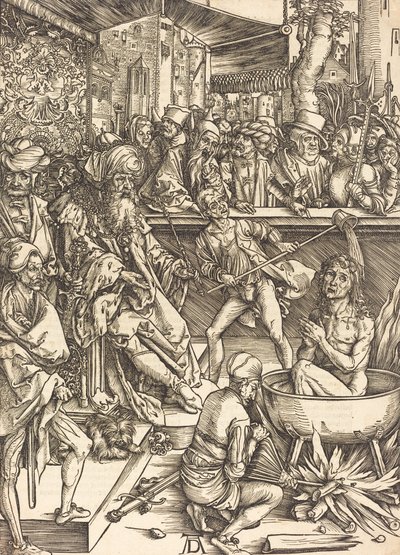 Het martelaarschap van Sint Jan, waarschijnlijk c. 1496-1498 door Albrecht Dürer
