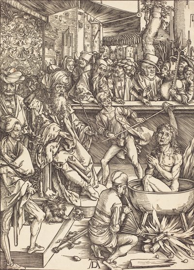Het martelaarschap van Sint Jan, waarschijnlijk ca. 1496-1498 door Albrecht Dürer