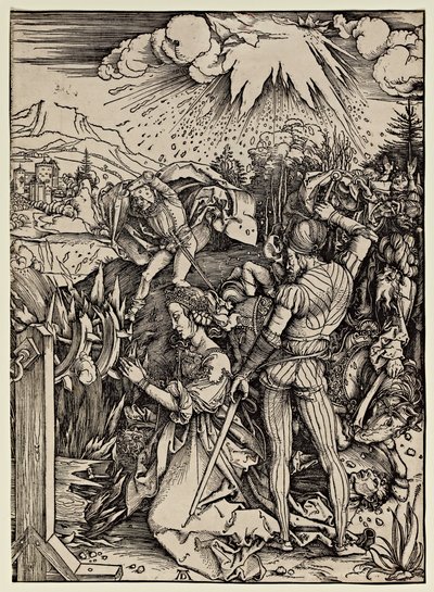 Het Martelaarschap van St. Catharina van Alexandrië door Albrecht Dürer