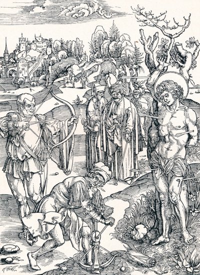 Het martelaarschap van St. Sebastian door Albrecht Dürer