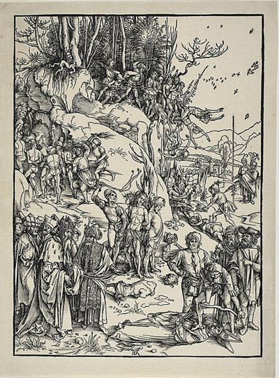 Het Martelaarschap van de Tienduizend door Albrecht Dürer