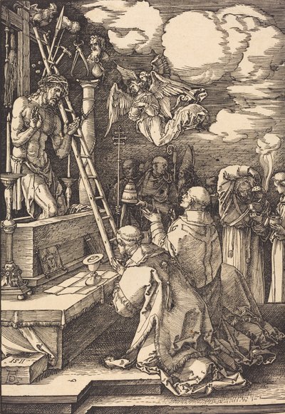 De mis van Sint Gregorius, 1511 door Albrecht Dürer