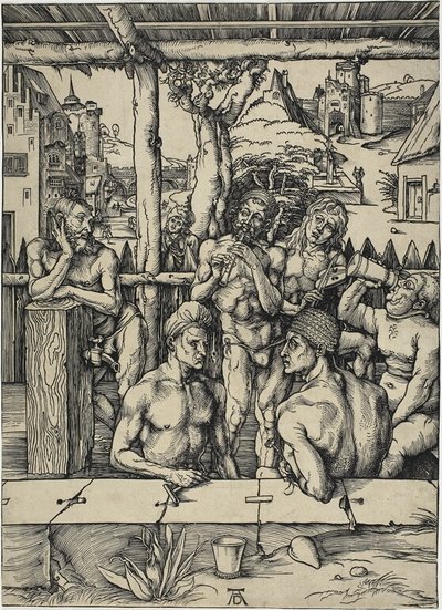 Het mannenbad door Albrecht Dürer