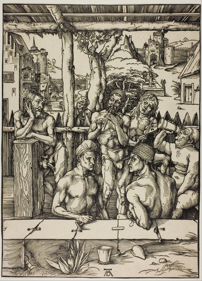 Het Mannenbad door Albrecht Dürer