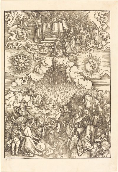 De Opening van het Vijfde en Zesde Zegel door Albrecht Dürer