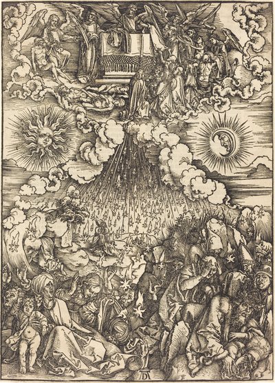 De Opening van het Vijfde en Zesde Zegel door Albrecht Dürer