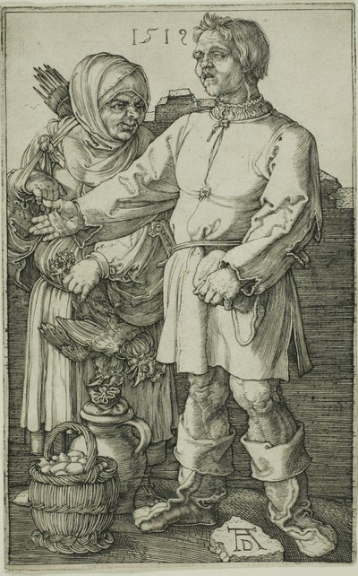 De boer en zijn vrouw op de markt door Albrecht Dürer