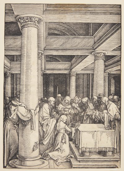 De presentatie in de tempel door Albrecht Dürer
