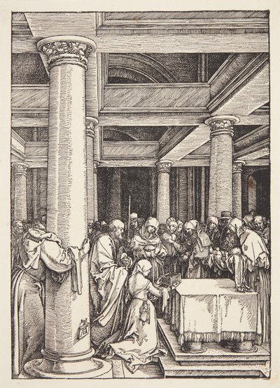 De Presentatie in de Tempel door Albrecht Dürer