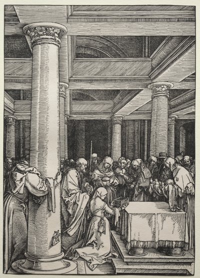 De Presentatie van Christus in de Tempel door Albrecht Dürer