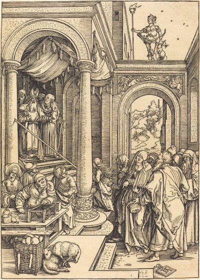 De presentatie van de Maagd in de tempel door Albrecht Dürer