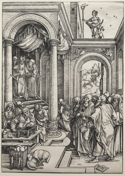 De Presentatie van de Maagd in de Tempel door Albrecht Dürer