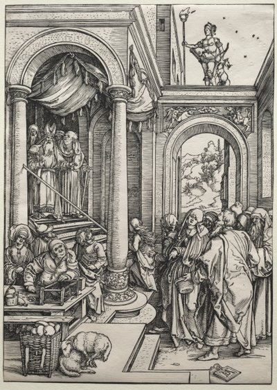 De presentatie van de Maagd in de tempel door Albrecht Dürer