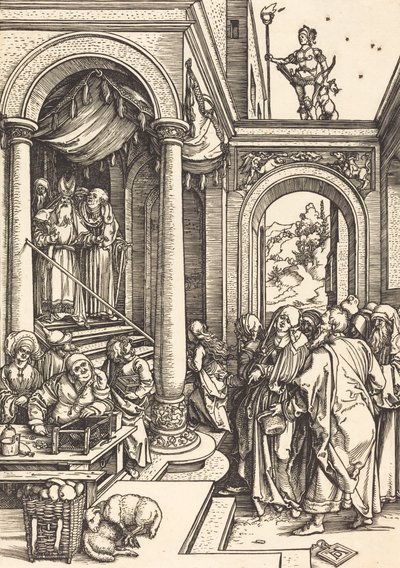 De presentatie van de Maagd in de tempel, ca. 1502-1503 door Albrecht Dürer