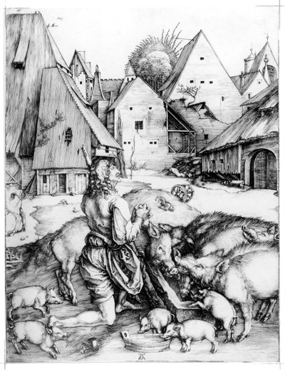 De Verloren Zoon, 1496 door Albrecht Dürer
