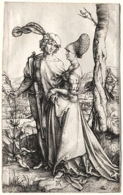 De Promenade, ca. 1497 door Albrecht Dürer