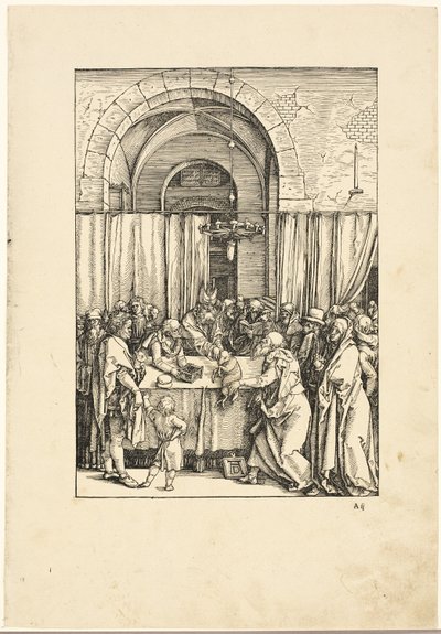 De afwijzing van Joachims offer, uit Het leven van de Maagd door Albrecht Dürer