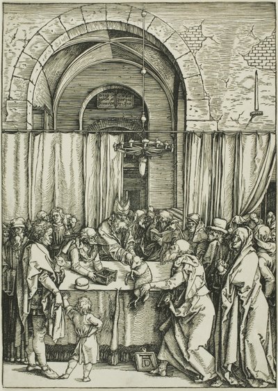 De afwijzing van Joachims offer, uit Het leven van de Maagd door Albrecht Dürer