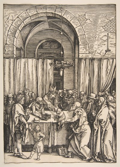 De Afwijzing van Joachims Offer, uit Het Leven van de Maagd, ca. 1504 door Albrecht Dürer