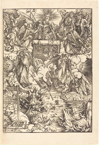 De Zeven Engelen met de Trompetten door Albrecht Dürer