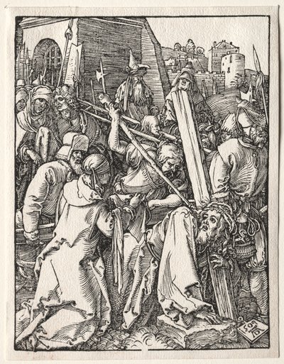 De Kleine Passie: Christus die het Kruis Draagt door Albrecht Dürer