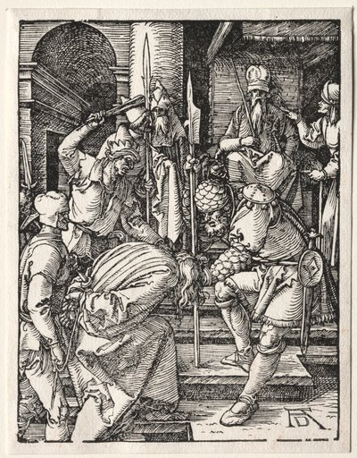 De kleine passie: Christus voor Annas door Albrecht Dürer