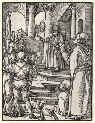 De Kleine Passie: Christus voor Pilatus, ca. 1509-1511 door Albrecht Dürer