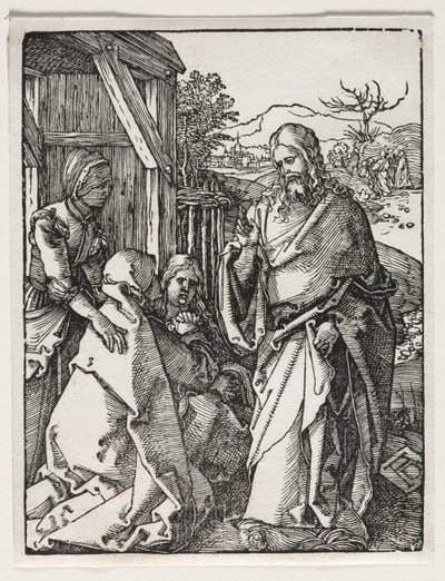 De Kleine Passie: Christus Neemt Afscheid van de Maagd door Albrecht Dürer