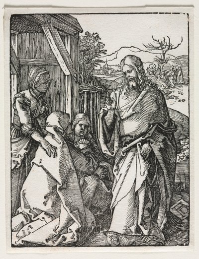 De Kleine Passie: Christus Neemt Afscheid van de Maagd door Albrecht Dürer