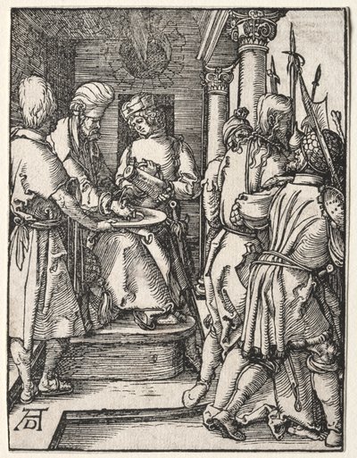 De Kleine Passie: Pilatus wast zijn handen door Albrecht Dürer
