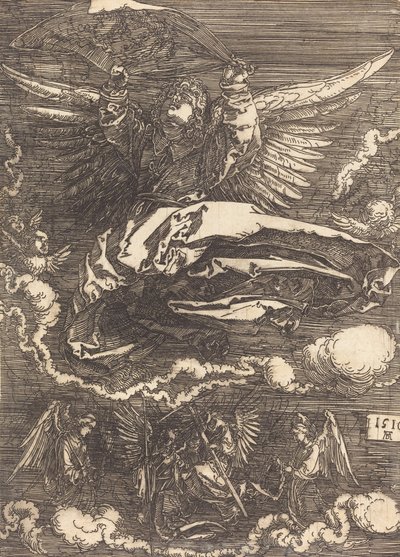 De Sudarium Gehouden door Een Engel door Albrecht Dürer
