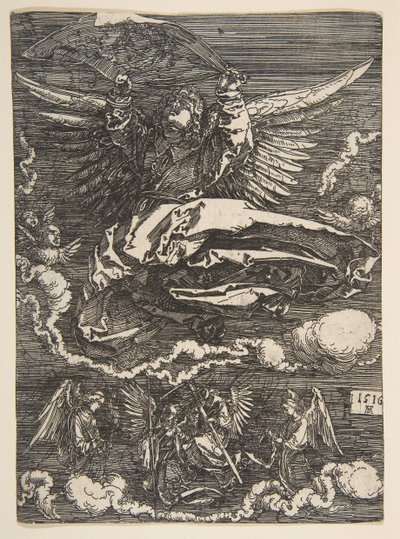 De Sudarium Gehouden door een Engel door Albrecht Dürer